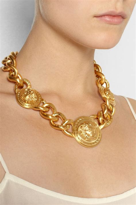 jewelry versace gold|Versace jewelry real gold.